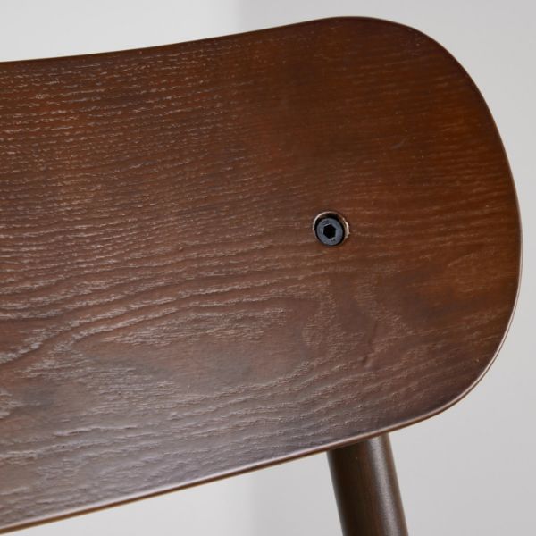 Scaun dining metalic nuc/natur Polly