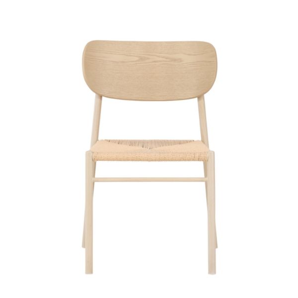 Scaun dining metalic bej/natur Polly