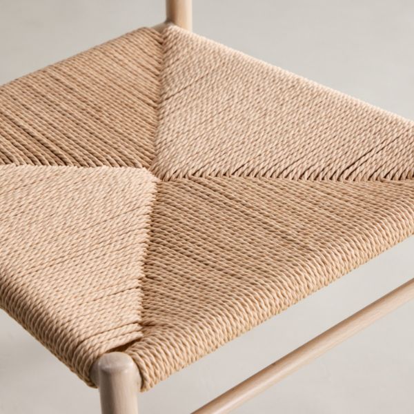 Scaun dining metalic bej/natur Polly