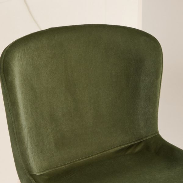 Scaun dining tapitat verde/crem Modesto
