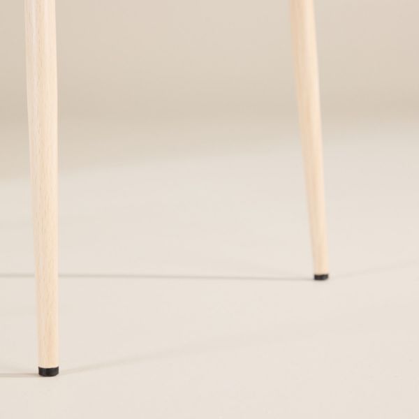 Scaun dining tapitat verde/crem Modesto