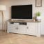 Comoda TV cu 3 usi alb/stejar natur Provence