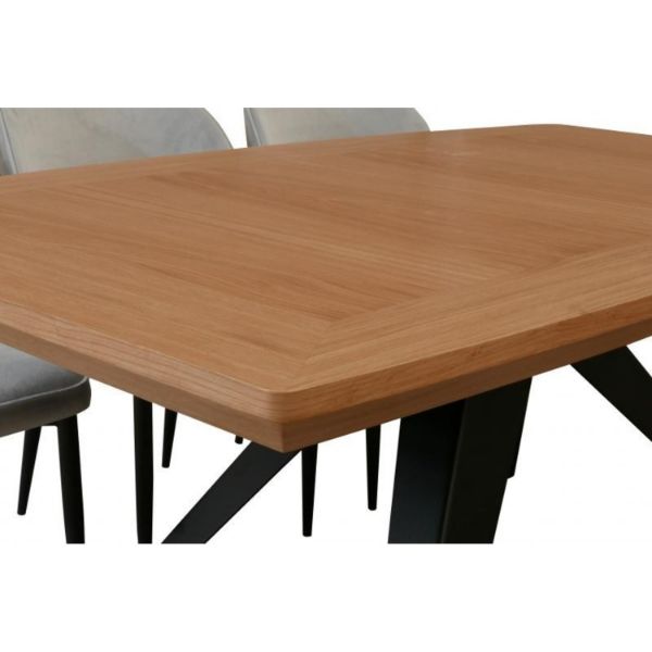 	Masa extensibila 180/280 cm stejar/negru Sima