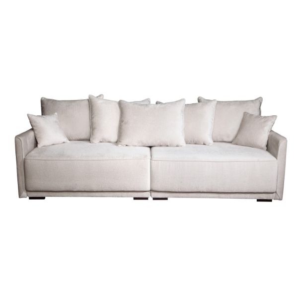 Canapea extensibila L 265 cm alb murdar Soho
