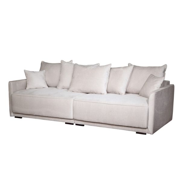 Canapea extensibila L 265 cm alb murdar Soho