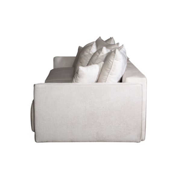 	Canapea extensibila 265 cm alb murdar Soho