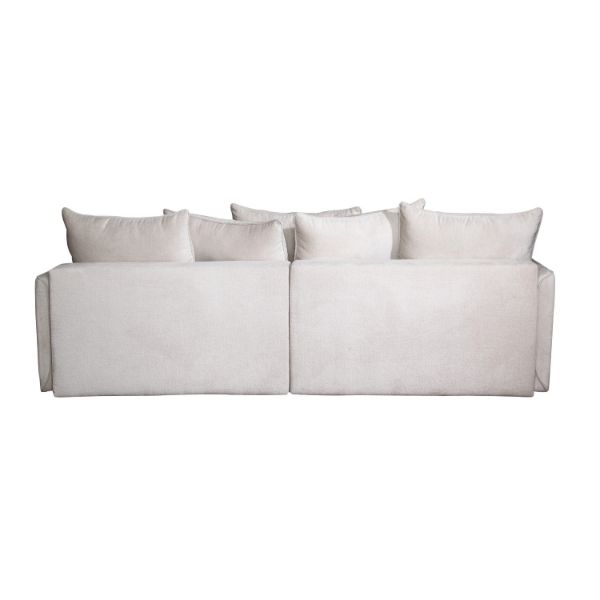 Canapea extensibila L 265 cm alb murdar Soho