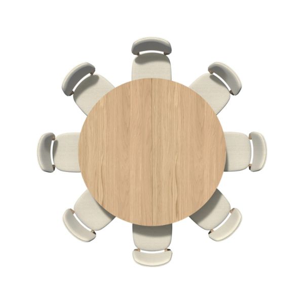 Masa rotunda fixa 150 cm stejar Lalea