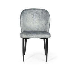 Scaun tapitat bleu/negru Aniel