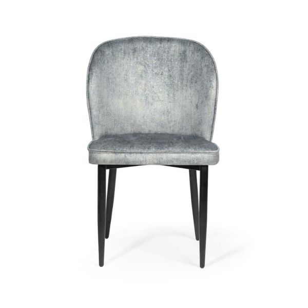Scaun tapitat bleu/negru Aniel