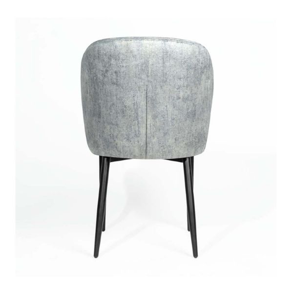 Scaun tapitat bleu/negru Aniel