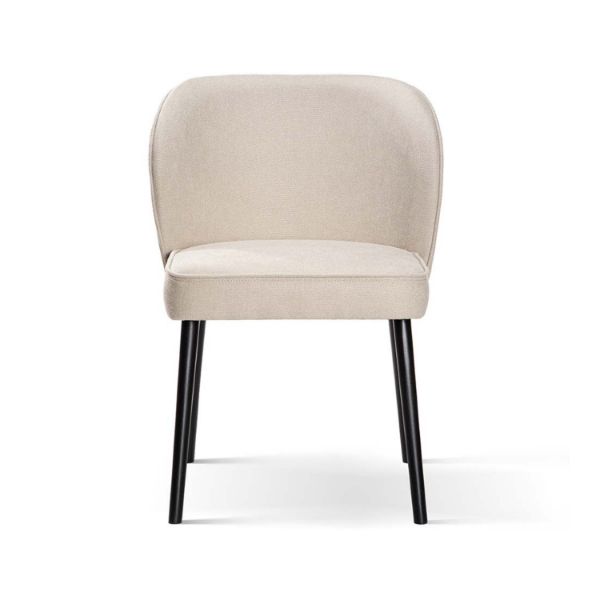Scaun tapitat bej/negru Aniel Plus