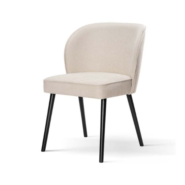 Scaun tapitat bej/negru Aniel Plus
