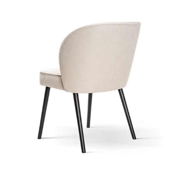 Scaun tapitat bej/negru Aniel Plus