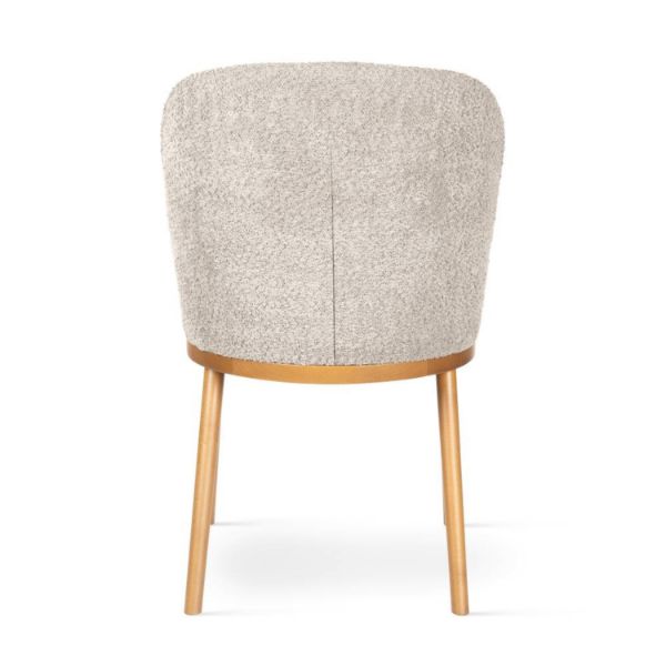 Scaun tapitat gri boucle/stejar Aniel Pro