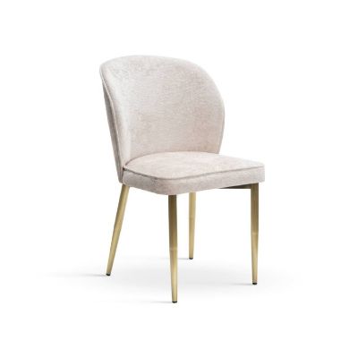 	Scaun tapitat bej/auriu Aniel