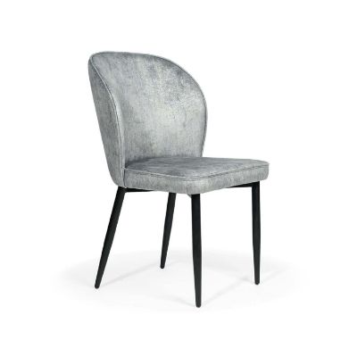 Scaun tapitat bleu/negru Aniel
