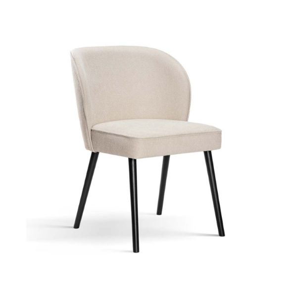 	Scaun tapitat bej/negru Aniel Plus