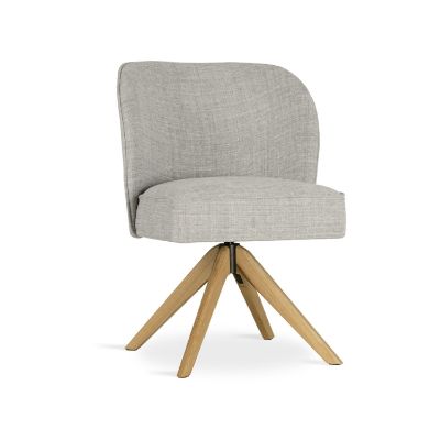 Scaun rotativ gri/stejar Aniel Supreme Swivel Wood