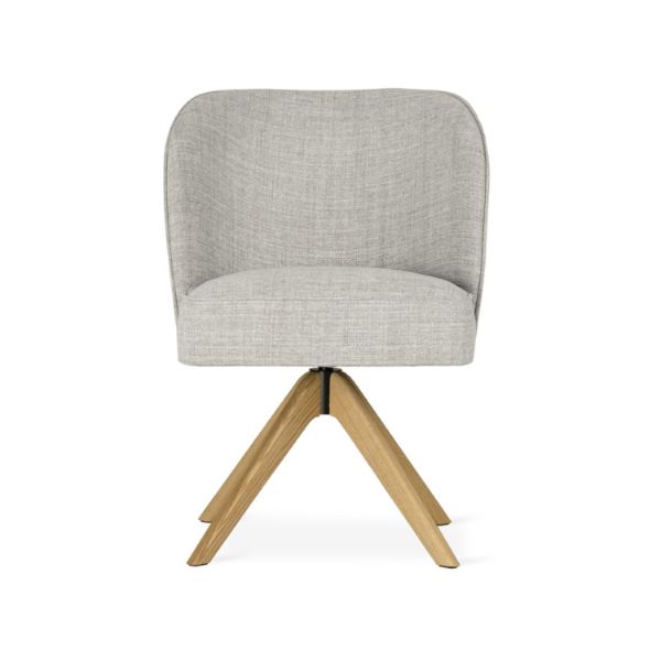 Scaun rotativ gri/stejar Aniel Supreme Swivel Wood