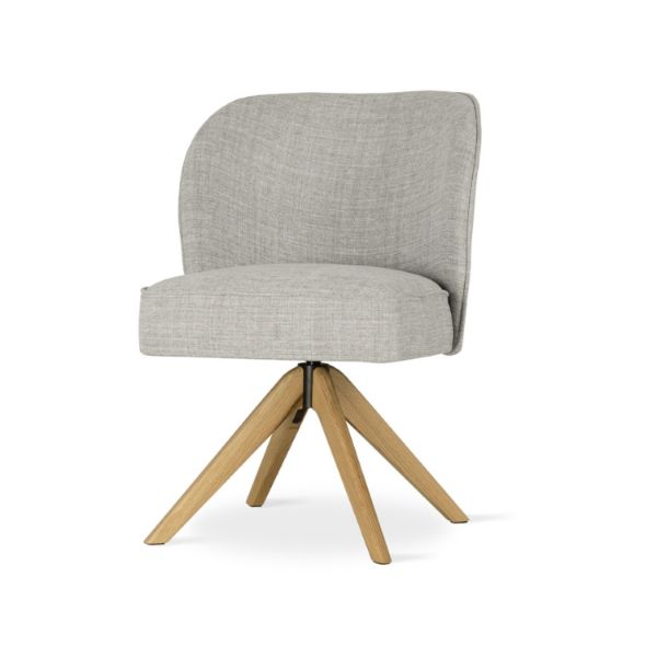 Scaun rotativ gri/stejar Aniel Supreme Swivel Wood
