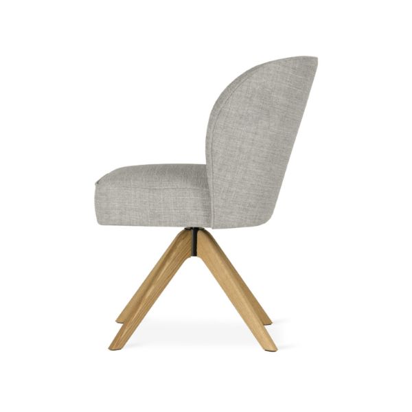 Scaun rotativ gri/stejar Aniel Supreme Swivel Wood