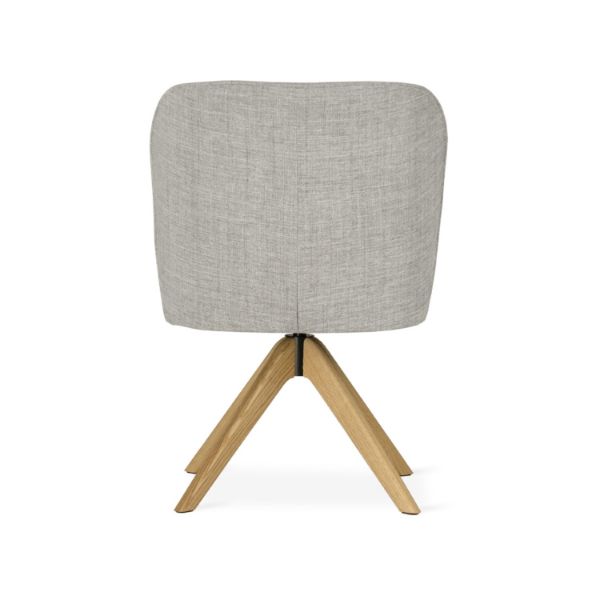 Scaun rotativ gri/stejar Aniel Supreme Swivel Wood