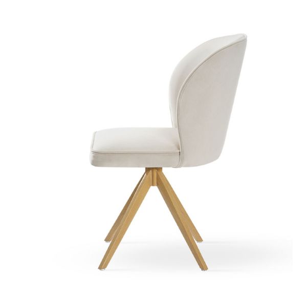 Scaun rotativ gri/stejar Aniel Twist