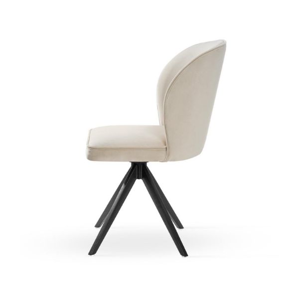 Scaun rotativ bej/negru Aniel Twist