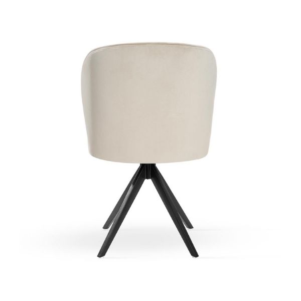 Scaun rotativ bej/negru Aniel Twist