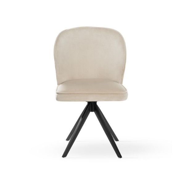 Scaun rotativ bej/negru Aniel Twist