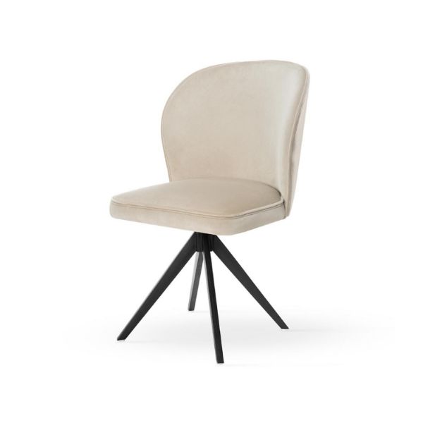 Scaun rotativ bej/negru Aniel Twist