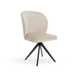 Scaun rotativ bej/negru Aniel Twist