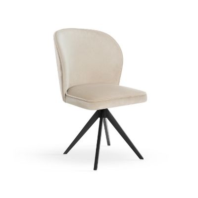 Scaun rotativ bej/negru Aniel Twist