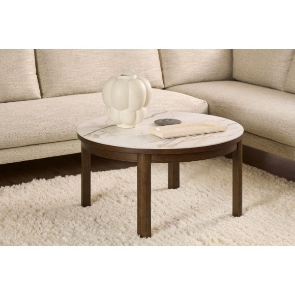 Masuta cafea 90 cm crem/stejar afumat Southampton