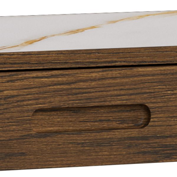 Consola fixa crem/stejar afumat Southampton