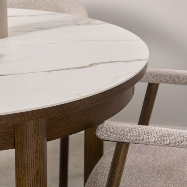 Masa fixa 120 cm crem/stejar afumat Southampton