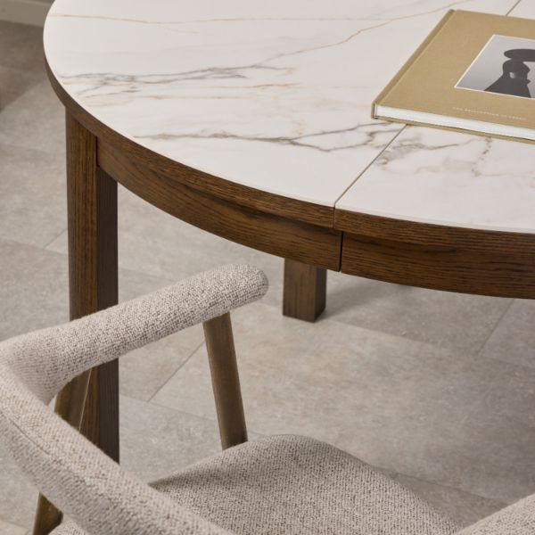 Masa fixa 120 cm crem/stejar afumat Southampton