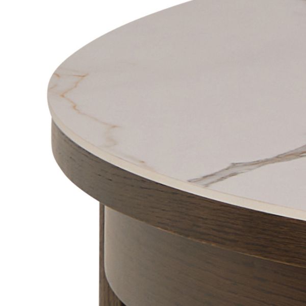 Masa fixa 120 cm crem/stejar afumat Southampton