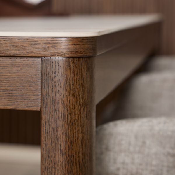 Masa fixa 180 cm crem/stejar afumat Southampton