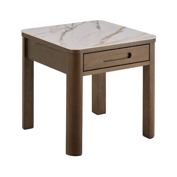 Masa laterala crem/stejar afumat Southampton