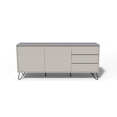 Bufet 2 usi 3 sertare gri Elona