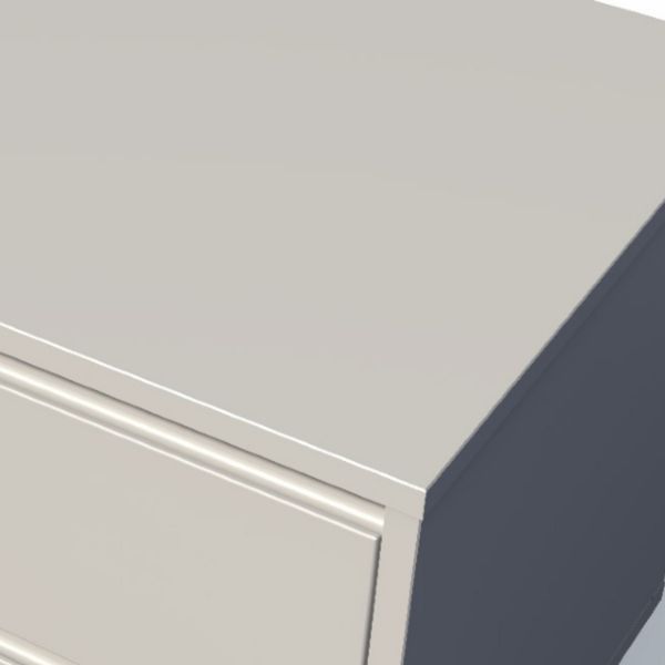 Comoda 6 sertare gri Elona