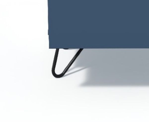 Comoda 6 sertare, albastru, Elona