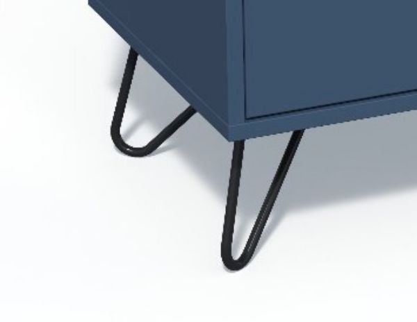 Noptiera 2 sertare albastru Elona