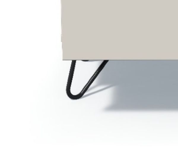 	Noptiera cu 2 sertare gri Elona