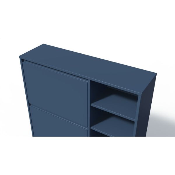 Pantofar 3 sertare 5 polite albastru Elona