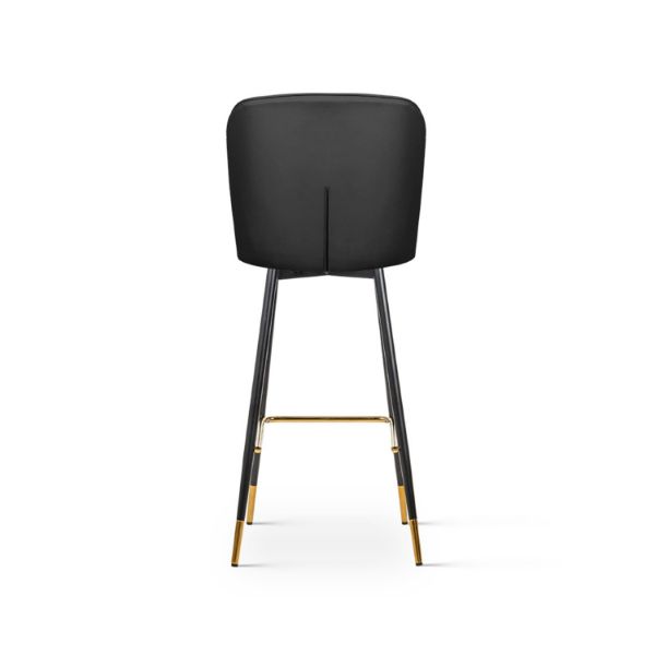 Scaun bar tapitat negru/varf auriu Aniel M