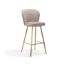 	Scaun bar tapitat bej/auriu Aniel M