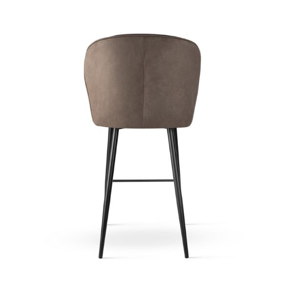 	Scaun bar tapitat taupe/negru Aniel Supreme L